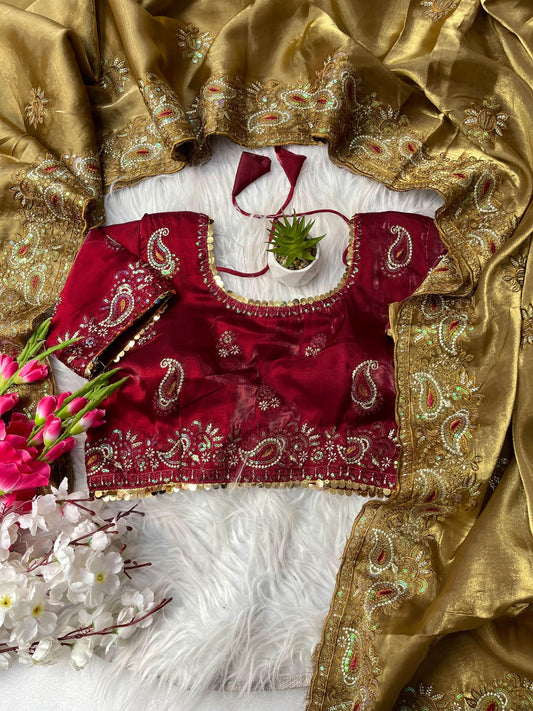 Muskan - Pure Soft Zimmy Choo Silk Saree