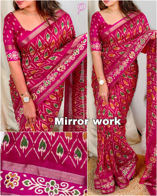 Koyal-Pure Georgette Moss Saree