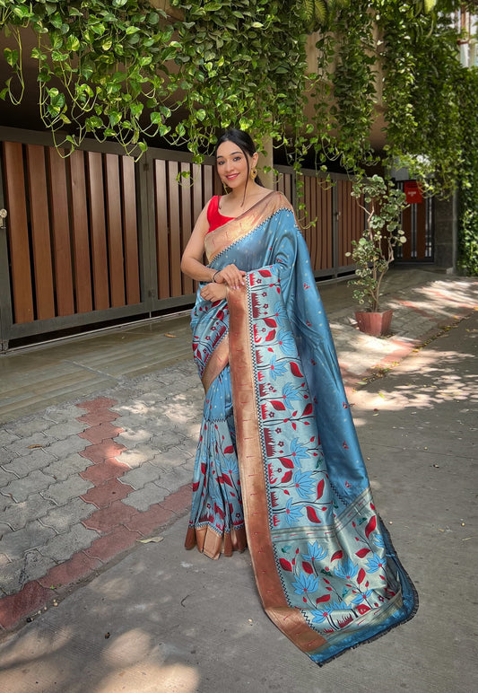 Titli-Pure Banarasi Paithani Silk Saree