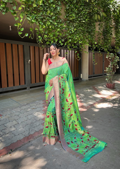 Titli-Pure Banarasi Paithani Silk Saree