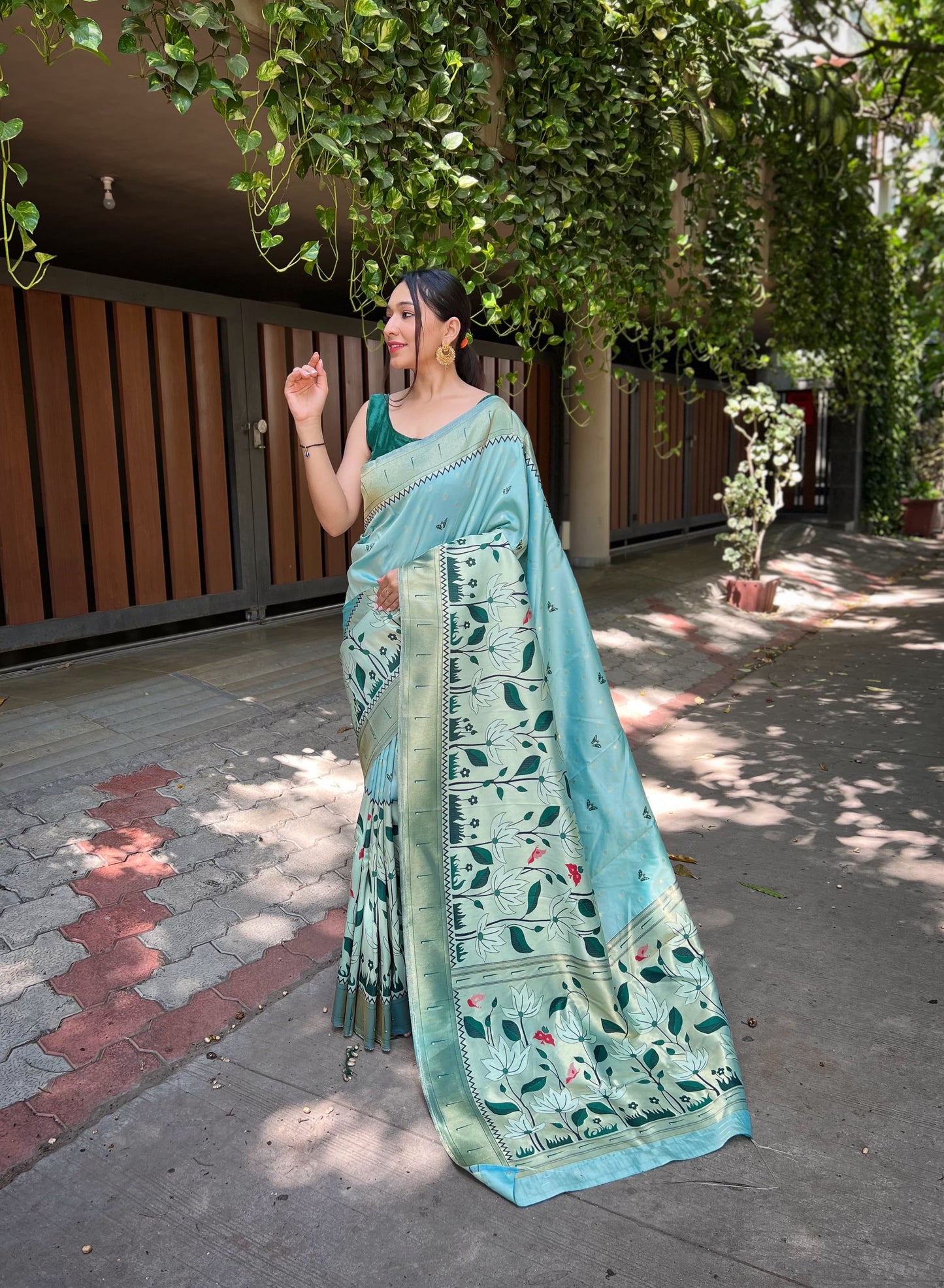 Titli-Pure Banarasi Paithani Silk Saree