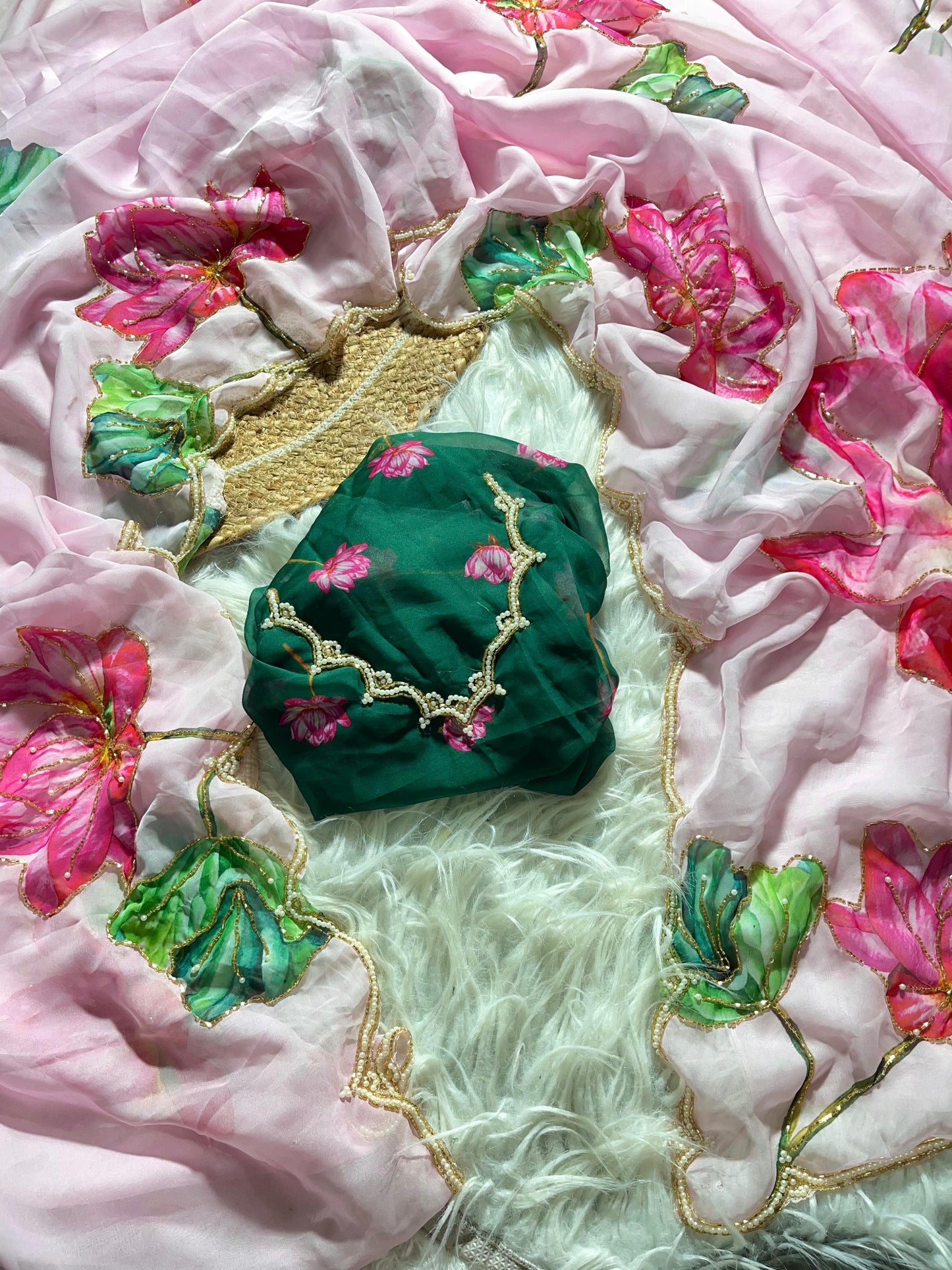 Maskat-Pure Soft Teby Silk Saree