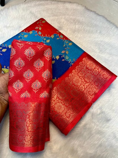 Rudraksh-Soft Dola Digital Silk Saree