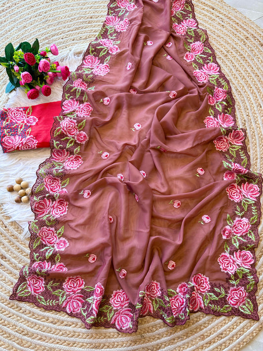 Sara-Pure Organza Silk Saree